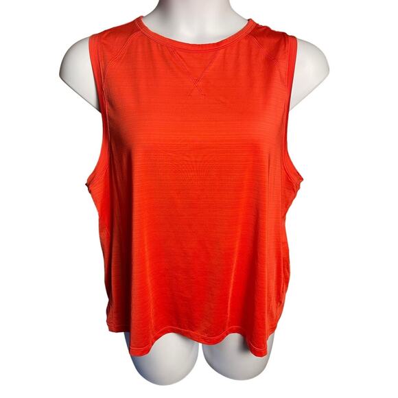 Fabletics Tops - Fabletics Womens Moisture Wicking Sleeveless Muscle Tank Size XL Pink/Red EUC